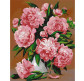Картина  по номер. на холсті 40*50см Идейка КН2087 Імператорські півонії