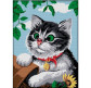 Набір для вишивання Идейка D445 47*61см 11СТ Грайливе кошеня