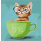 Картина по номер. на холсті 40*40см Идейка КН4057 Lovely kitten