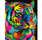 Картина по номер. на холсті 40*50см Никитошка GX31915 Радужний тигр