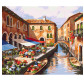 Картина  по номер. на холсті 40*50см Идейка КН2191 Міський пейзаж Квітковий ринок