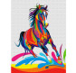Картина по номер. на холсті 30*40см Никитошка EX5331 Райдужна лошадь