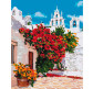Картина  по номер. на холсті 40*50см Идейка КН3577 Квітуча Греція