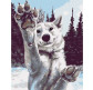 Картина по номер. на холсті 40*50см Никитошка GX31016 Грайливий  хаскі