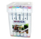Маркер двустор. SketchMarker Josef Otten/M&S Twin для паперу набір 36шт тригранні 0228-36/2588-36 пласт. бокс