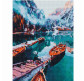 Алмазна мозаїка по номерам на холсті 30*40см Никитошка EJ936 Альпійське озеро
