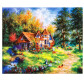 Алмазна мозаїка по номерам на холсті 30*40см Josef Otten GB70217 Ізбушка у лісі