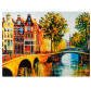 Алмазна мозаїка по номерам на холсті 30*40см Josef Otten GB70158 Вуличка Амстердама
