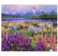 Алмазна мозаїка по номерам на холсті 30*40см Josef Otten GB70028 Гірські квіти