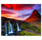 Алмазна мозаїка по номерам на холсті 30*40см Josef Otten GB70434 Гірський водоспад