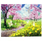 Алмазна мозаїка по номерам на холсті 30*40см Josef Otten GB70117 Квітучі дерева