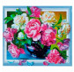 Алмазна мозаїка по номерам на холсті з 3D ефектом 40*50см Josef Otten ELT0123 Півонії
