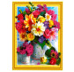 Алмазна мозаїка по номерам на холсті з 3D ефектом 40*50см Josef Otten ELT0056 Казковий букет