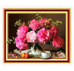 Алмазна мозаїка по номерам на холсті з 3D ефектом 40*50см Josef Otten ELT0087 Рожеві півонії