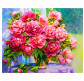 Алмазна мозаїка по номерам на холсті 40*50см Josef Otten EGA74692 Яскраві півонії