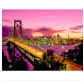 Алмазна мозаїка по номерам на холсті 30*40см Josef Otten GB70016 Місто на заході