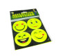 Наліпки дитячі ЛИДЕР №ST11421/S4 Смайли світловідбиваючі d-5см 4шт