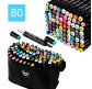 Маркер двустор. SketchMarker Touch для паперу набір 80шт ST-8023-80/2362-80/2828-80 в текстиль чохлі