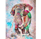 Картина по номер. на холсті 40*50см Sultani ST8027-8/X1841 Різнокольоровий слон