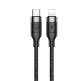 Кабель Type-C to Lightning Usams US-SJ350 U31 series PD Fast Charging 1,2m Black SJ350USB01