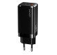 СЗУ GaN Usams US-CC110 65W 1USB 2USB-C Black CC110TC01