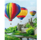 Картина по номер. на дереві 40*50см ЛИДЕР 5227 Повітряні кулі над містом