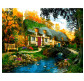 Картина по номер. на холсті 40*50см Бебилон Турбо VP1286 Дом у пруда
