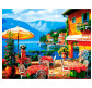 Картина по номер. на холсті 40*50см Бебилон Турбо VP1295 Кафе на озере