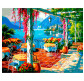 Картина по номер. на холсті 40*50см Бебилон Турбо VP1304 Кафе на берегу