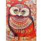 Алмазна мозаїка по номерам на холсті 40*50см Sultani ST-00107 Квіткова сова