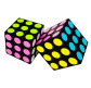 Іграшка Кубік Рубіка 3х3, 5,6*5,6см чорний, кольорове коло 8814-1