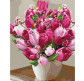 Картина  по номер. на холсті 40*50см Идейка КН3006 Яскраві тюльпани
