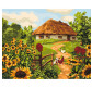 Картина  по номер. на холсті 40*50см Идейка КН2280 Українська хатинка
