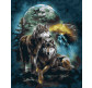 Картина по номер. на холсті 40*50см Никитошка GX32766 Вовки під місяцем