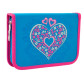 Пенал 1М 1 Вересня Yes HP-03 Heart з 1 отворотом б/н 532172