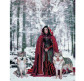 Алмазна мозаїка по номерам на холсті 40*50см Никитошка GJ5112 Червона шапочка з вовками