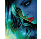 Алмазна мозаїка по номерам на холсті 40*50см Никитошка GJ5114 Смарагдова дівчина