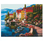 Алмазна мозаїка по номерам на холсті 40*50см Идейка АМО7025 Ранок на березі