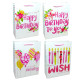 Пакет подарунковий паперовий HP 26*32*10см HP-8665M Happy birthday