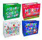 Пакет подарунковий паперовий Flowers 18*23*9см №2405S/MXGT55 Новорічний Merry Christmas