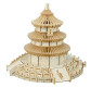 Модель 3D дерев'янна сборна WoodCraft XF-G004 Храм Неба 25,3*25,3*21,5см