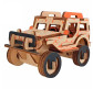 Модель 3D дерев'янна сборна WoodCraft XB-G013H Джип-1 12,1*7,5*7,7см