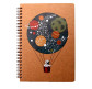 Блокнот спіраль А5 60арк Kirisketch еко крафт-картон 2мм Повітряна куля 11121-*