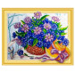 Алмазна мозаїка по номерам на холсті 40*50см ЛИДЕР 010 Літній букет