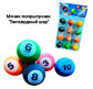 М`ячик-стрибунець Bouncing balls 45мм Більярд 030-4
