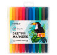Маркер двустор. SketchMarker Kite для паперу набір 12шт K22-044