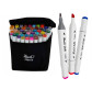Маркер двустор. SketchMarker Touch DuHu для паперу набір 48шт 13498-48 в текстиль чохлі
