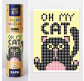 Картина по номер. з наліпками 33*48см в тубусі Умняшка 1807 Кіт, 1200 стікерів