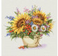 Картина по номер. на холсті 40*40см Идейка КН3125 Чарівні соняшники