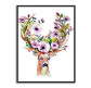 Картина по номер. на холсті 40*50см ЛИДЕР 1965 Олень з квітами
